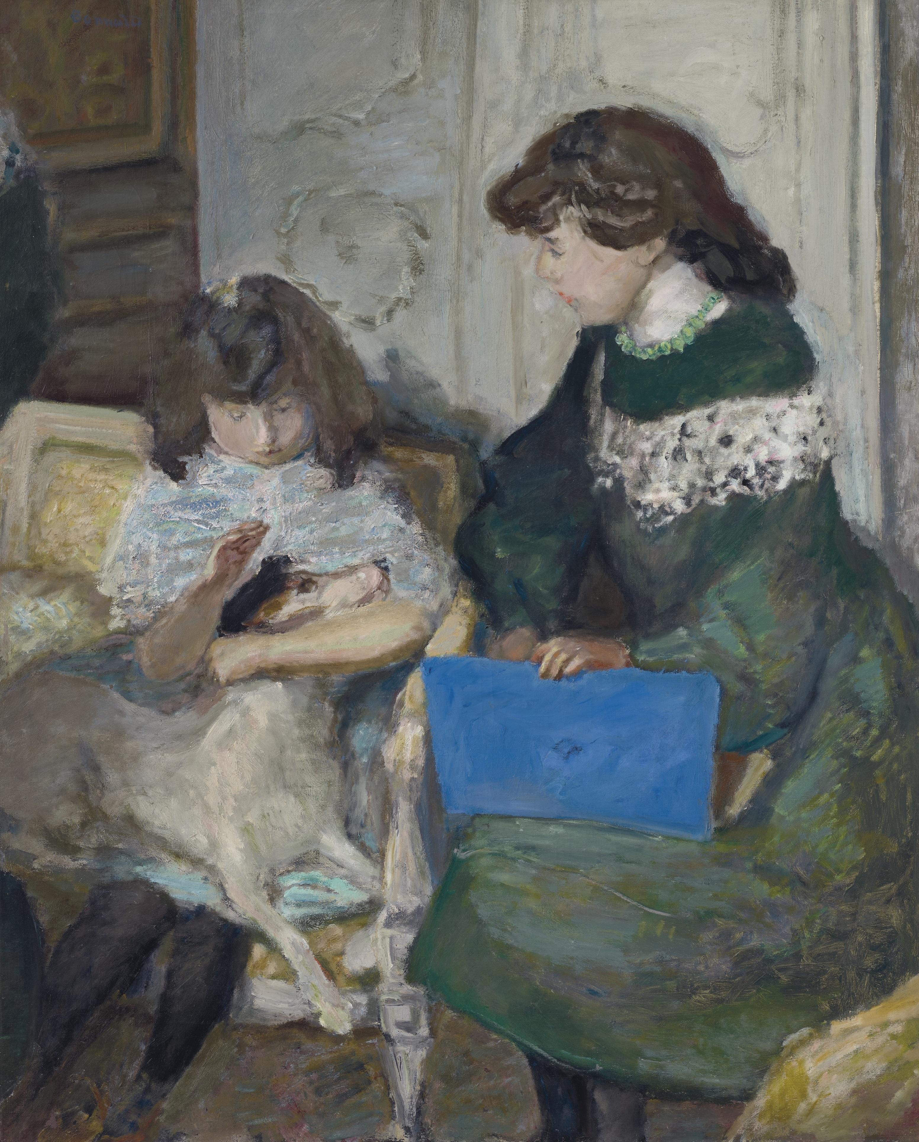 Young Girls with a Dog (Two Daughters of Alexandre Natanson)